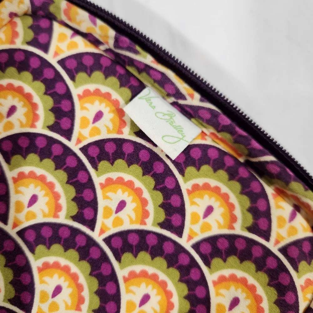 Vera Bradley Plum Crazy Quilted Mini Laptop/Tablet Sleeve Case Purple Bag